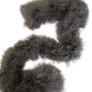 Long Mongolian Scarf Like New 100% Mongolian Wool
